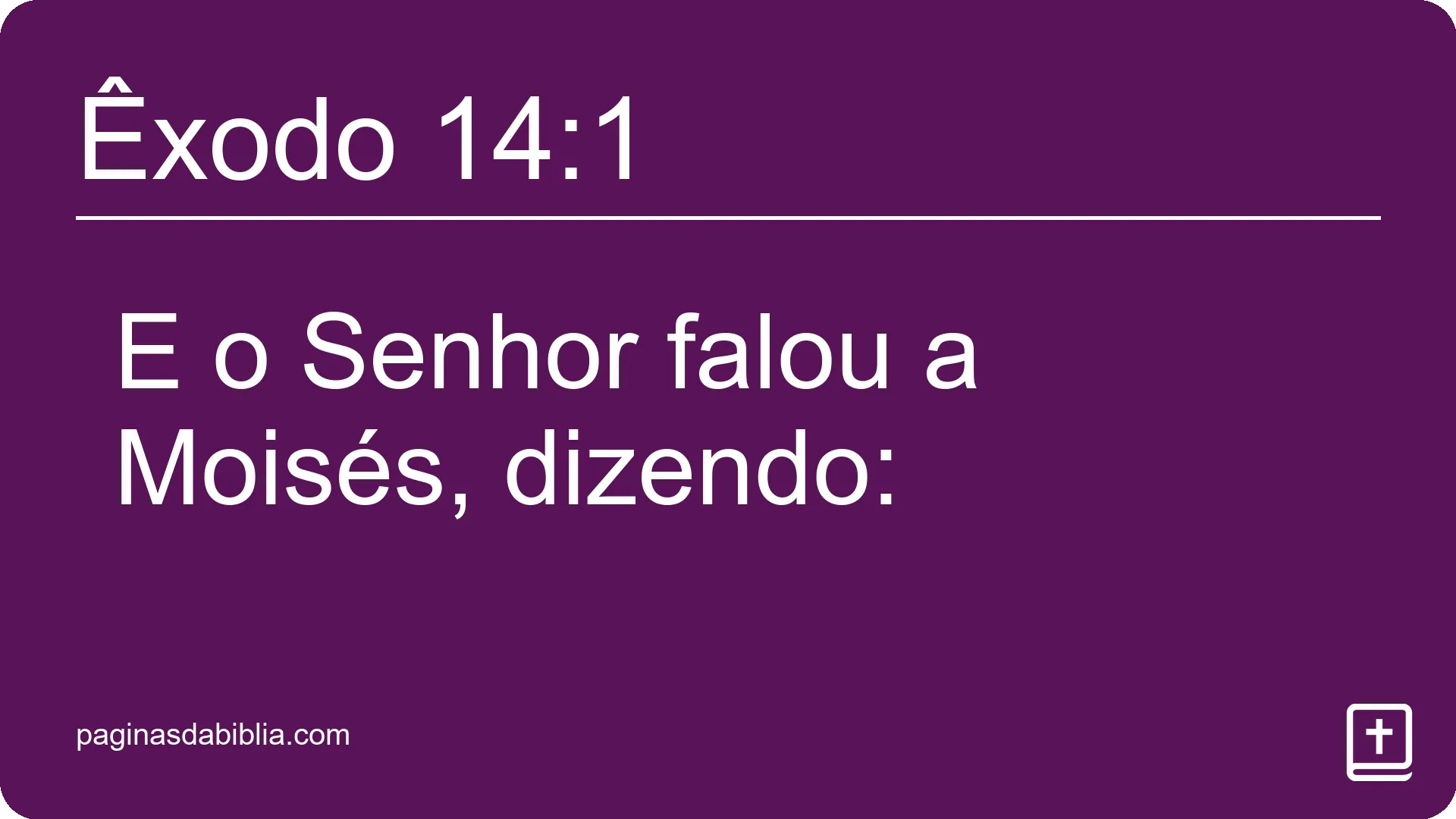 Êxodo 14:1