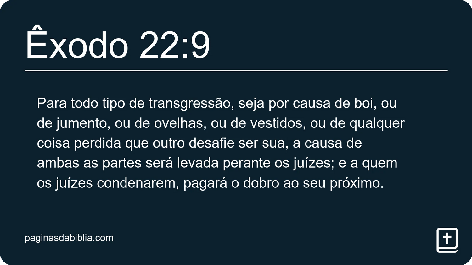 Êxodo 22:9