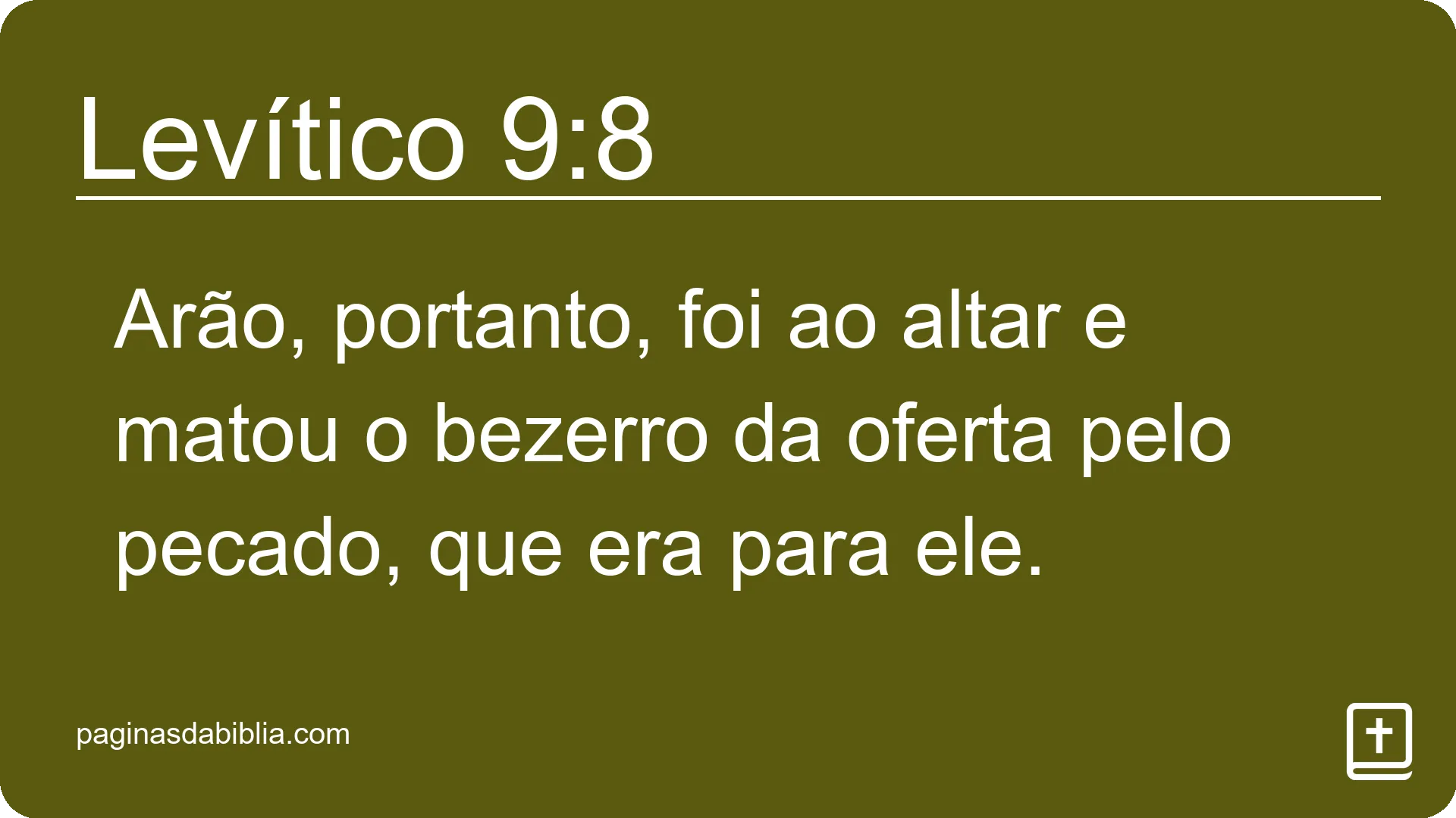 Levítico 9:8