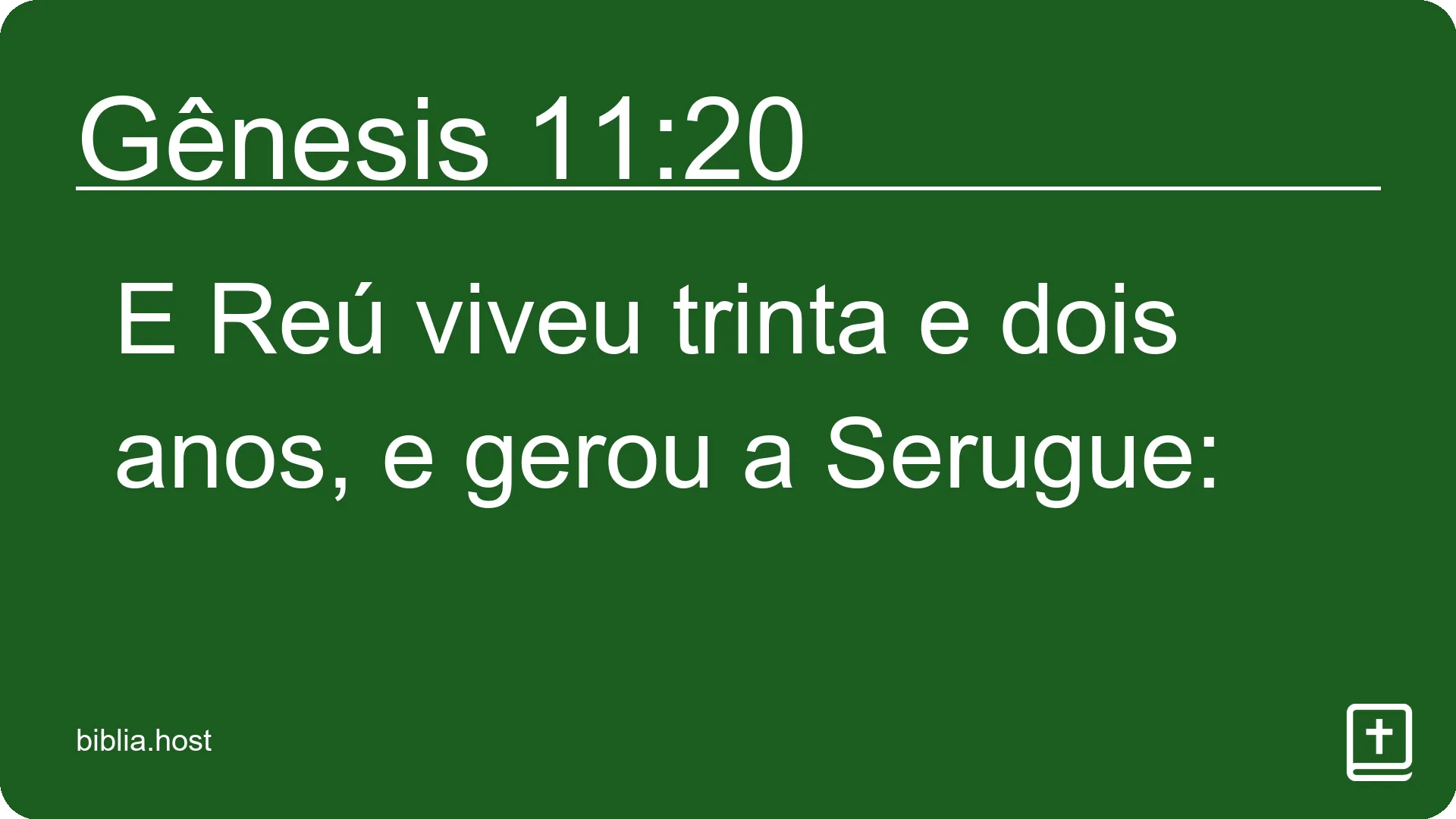 Gênesis 11:20