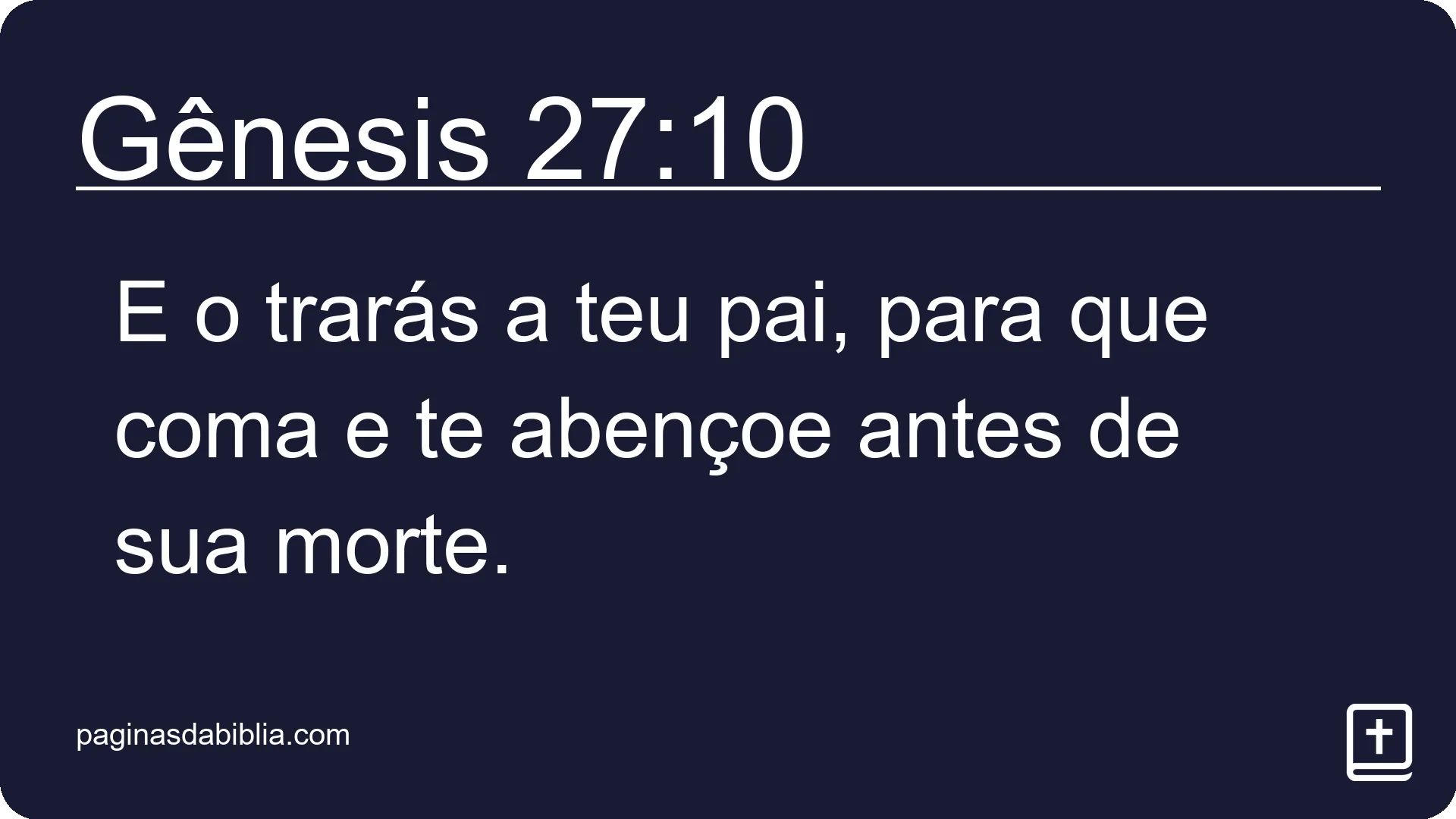 Gênesis 27:10