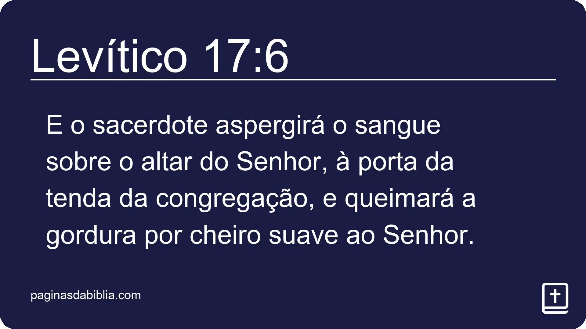 Levítico 17:6