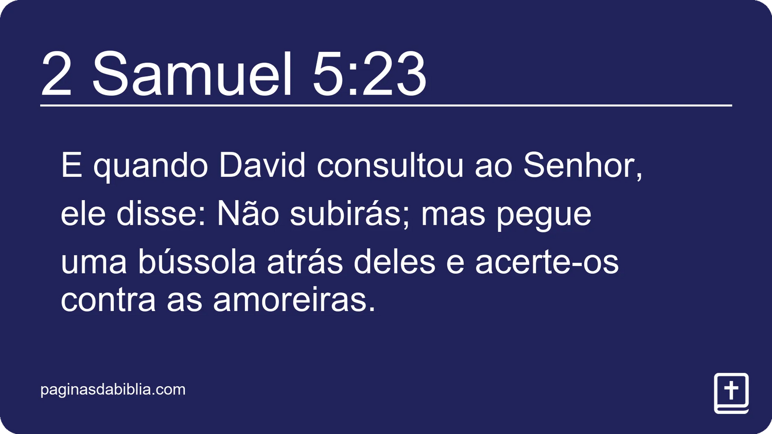 2 Samuel 5:23