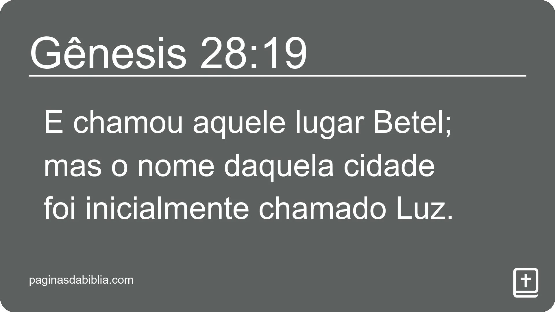 Gênesis 28:19