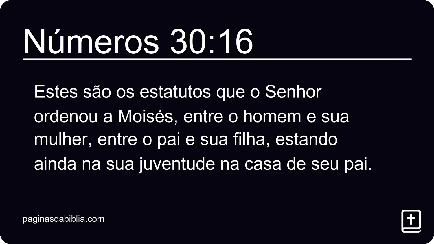 Números 30:16