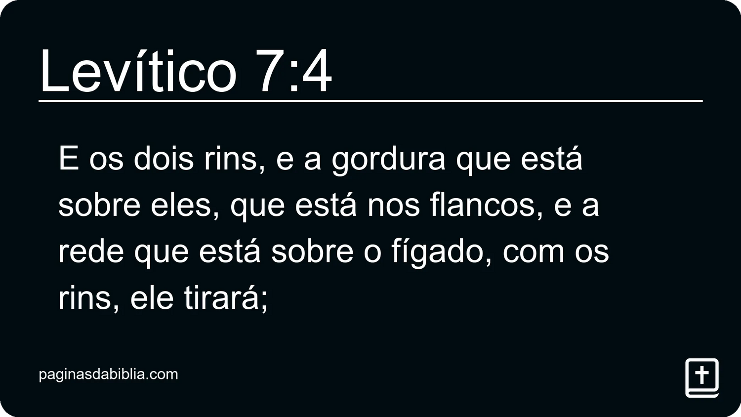 Levítico 7:4