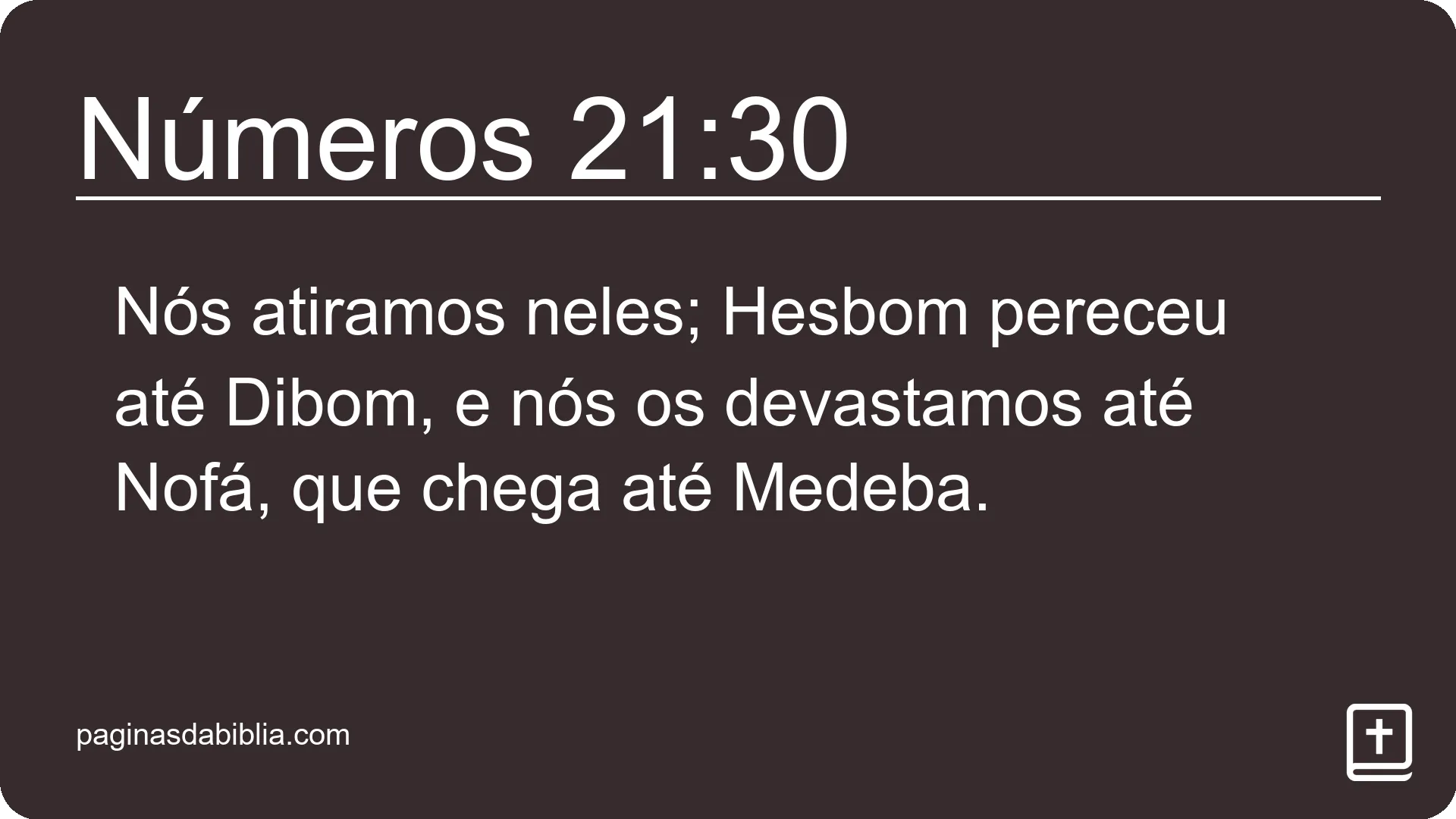 Números 21:30