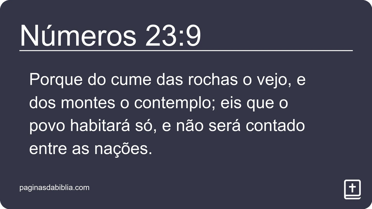 Números 23:9