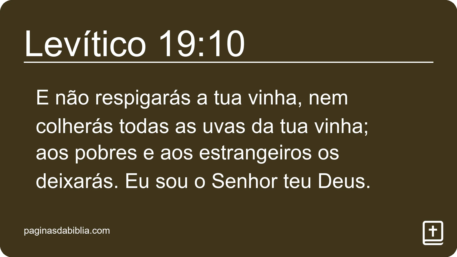 Levítico 19:10