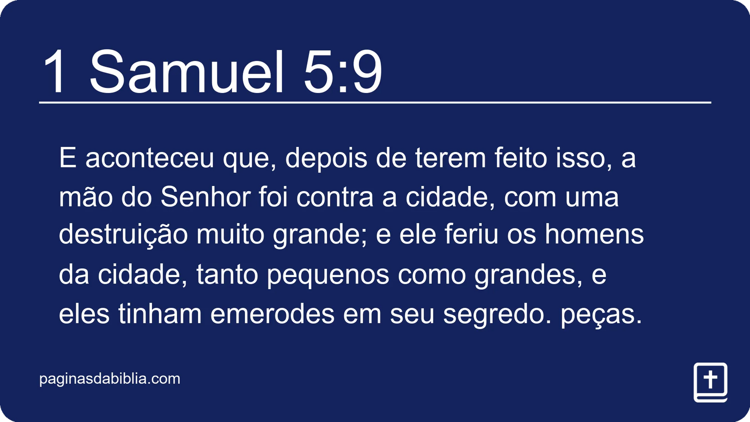 1 Samuel 5:9