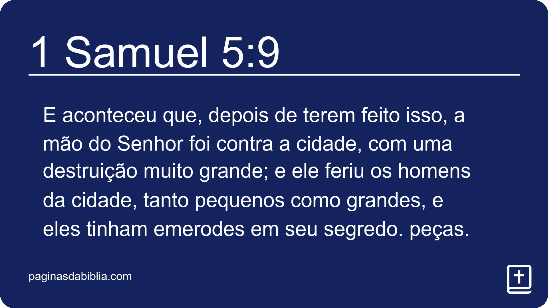 1 Samuel 5:9