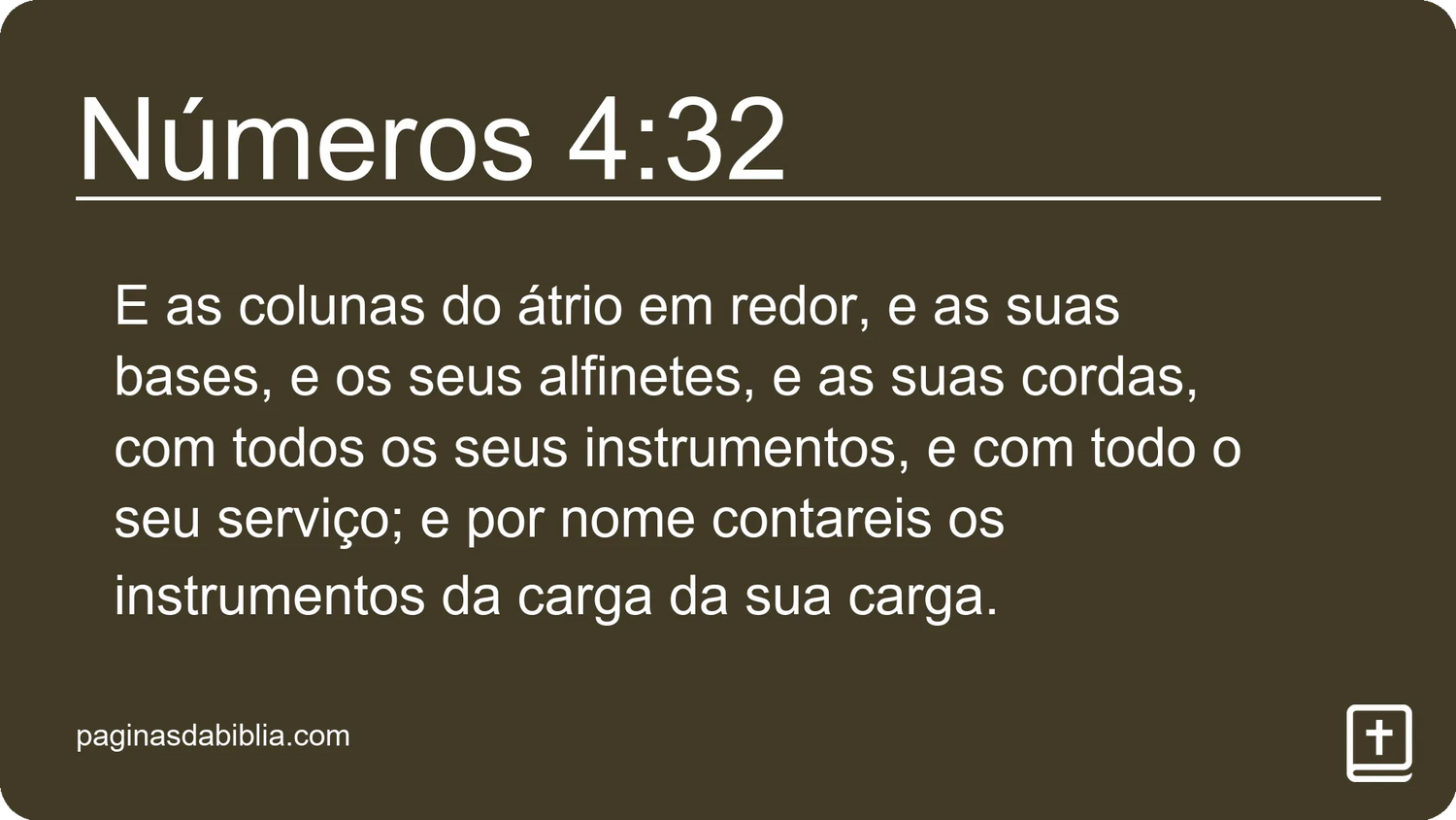 Números 4:32