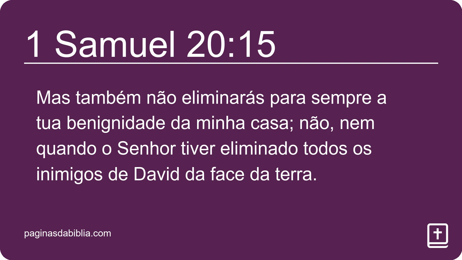 1 Samuel 20:15