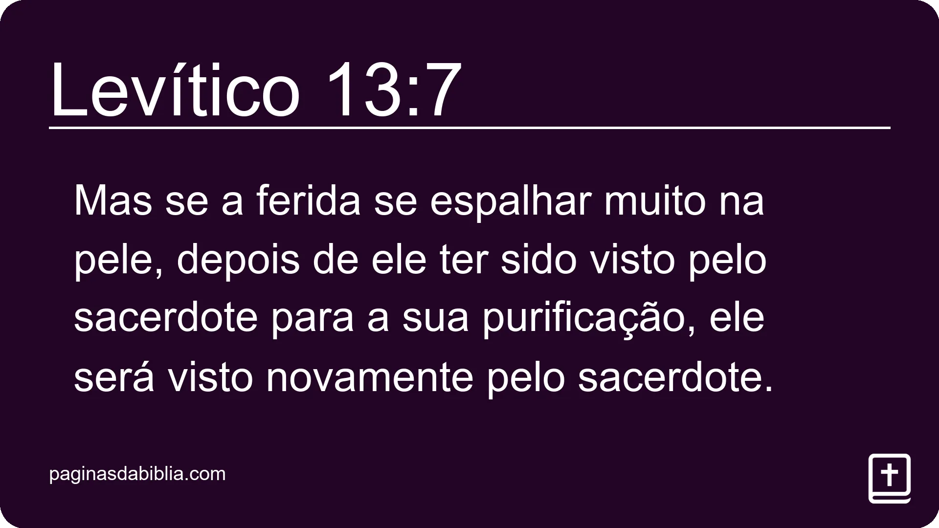 Levítico 13:7