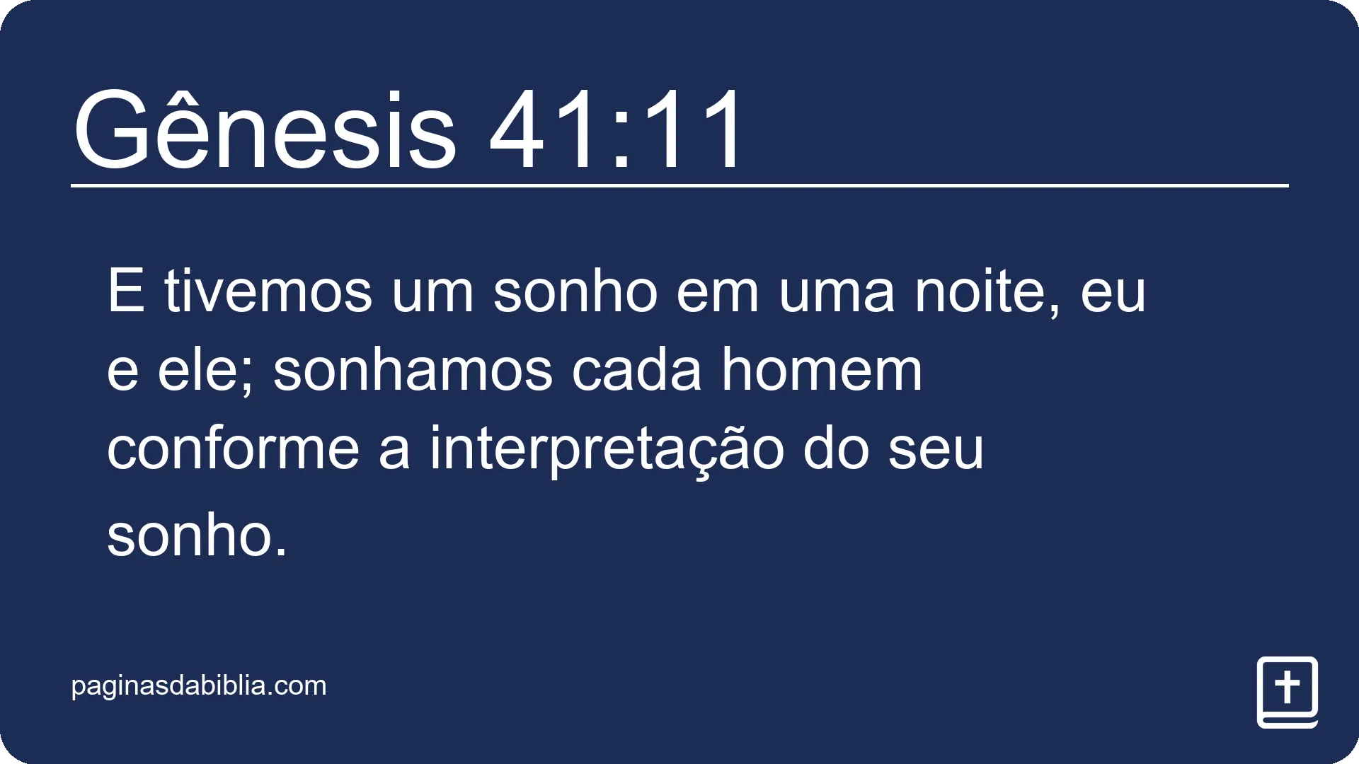 Gênesis 41:11