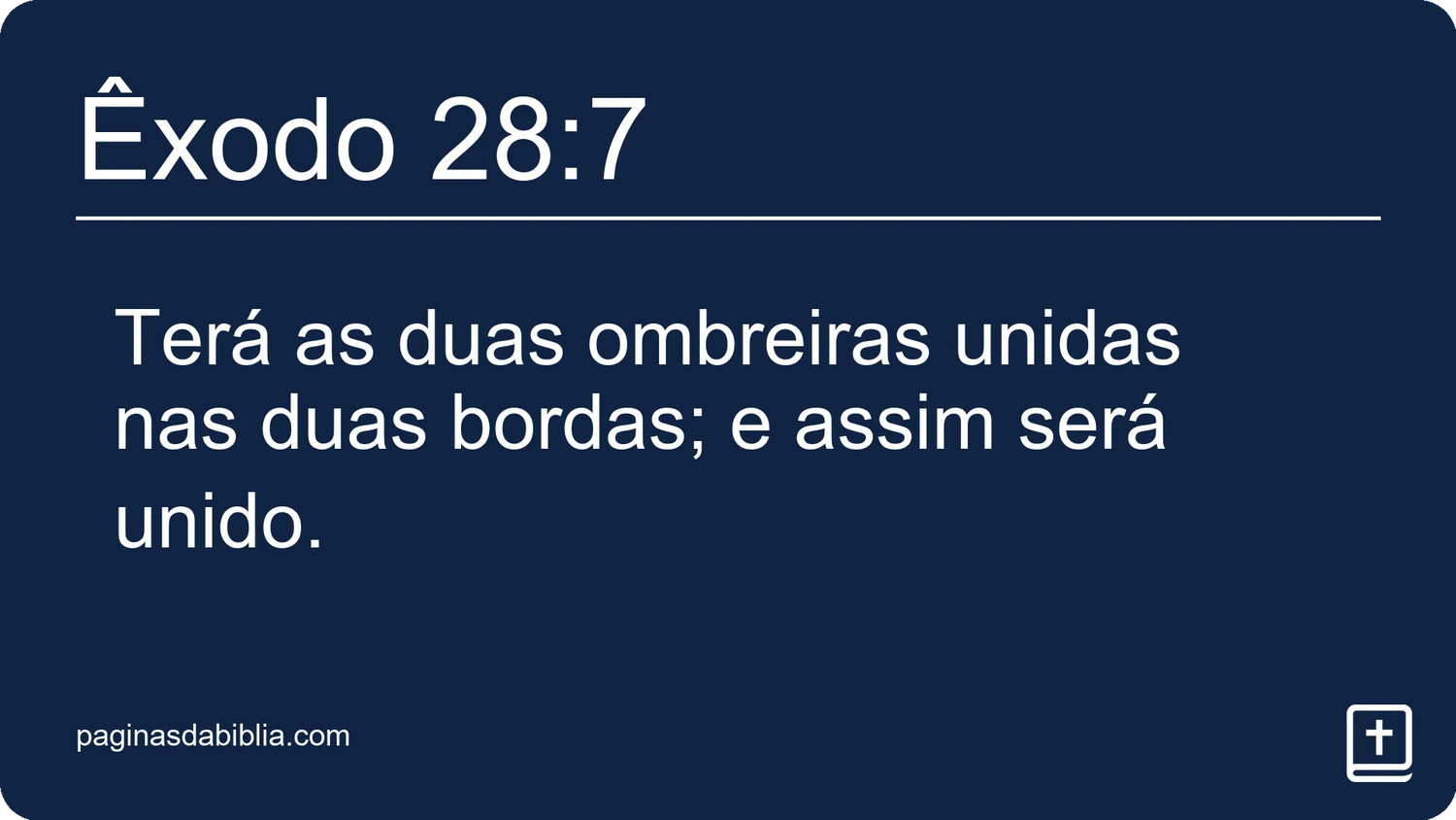 Êxodo 28:7