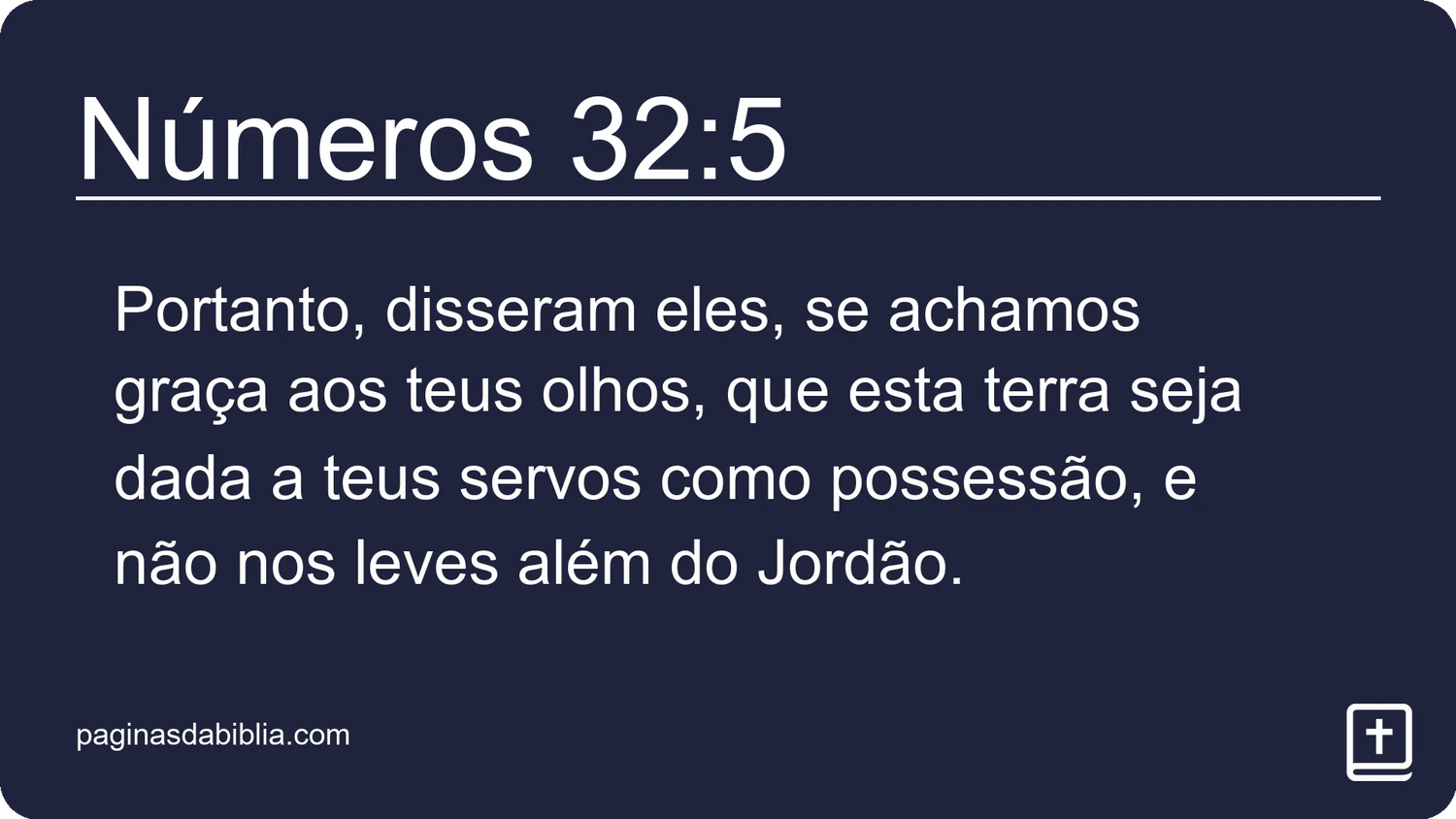 Números 32:5