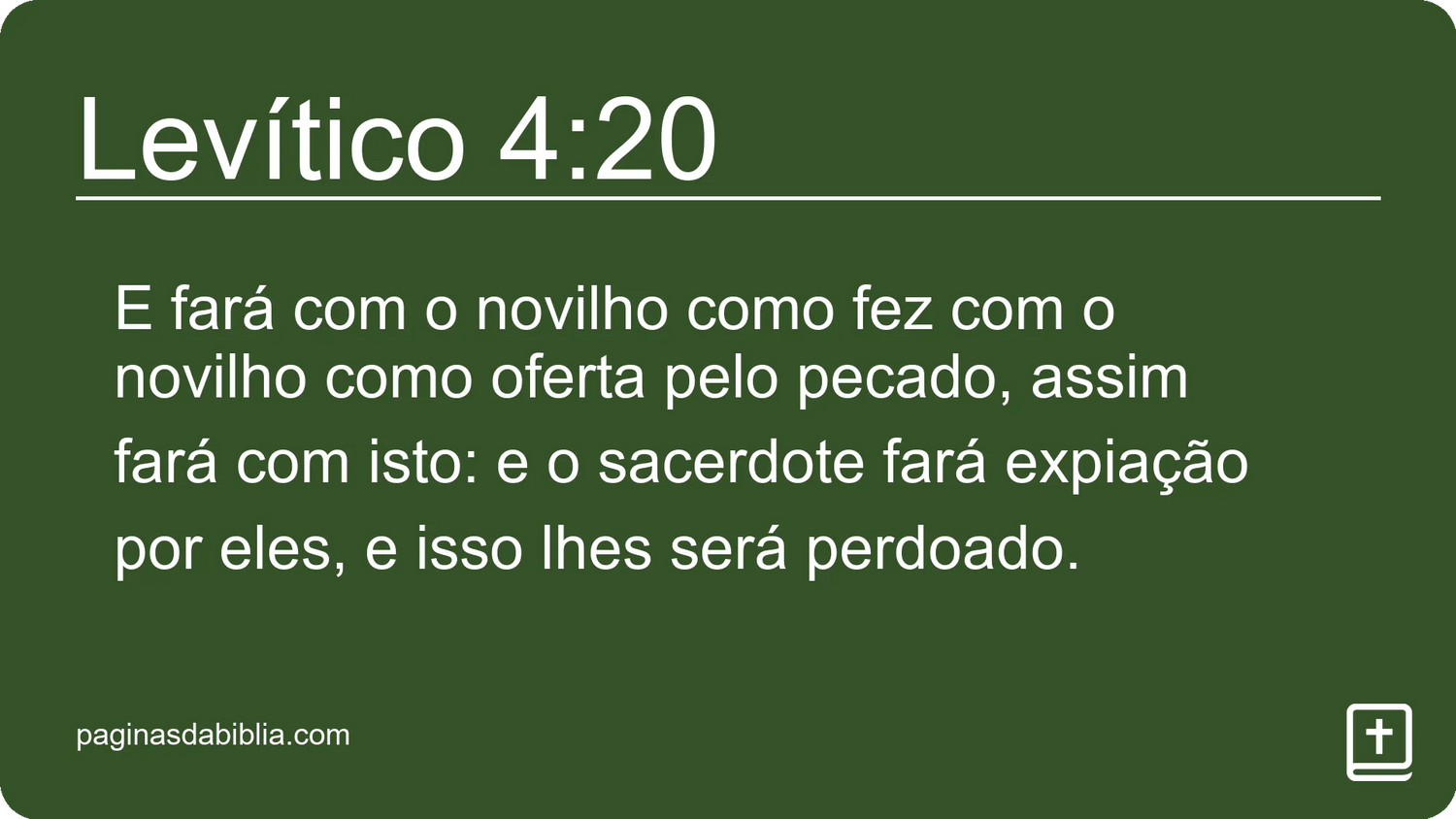 Levítico 4:20