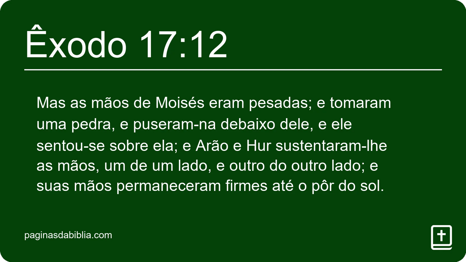 Êxodo 17:12