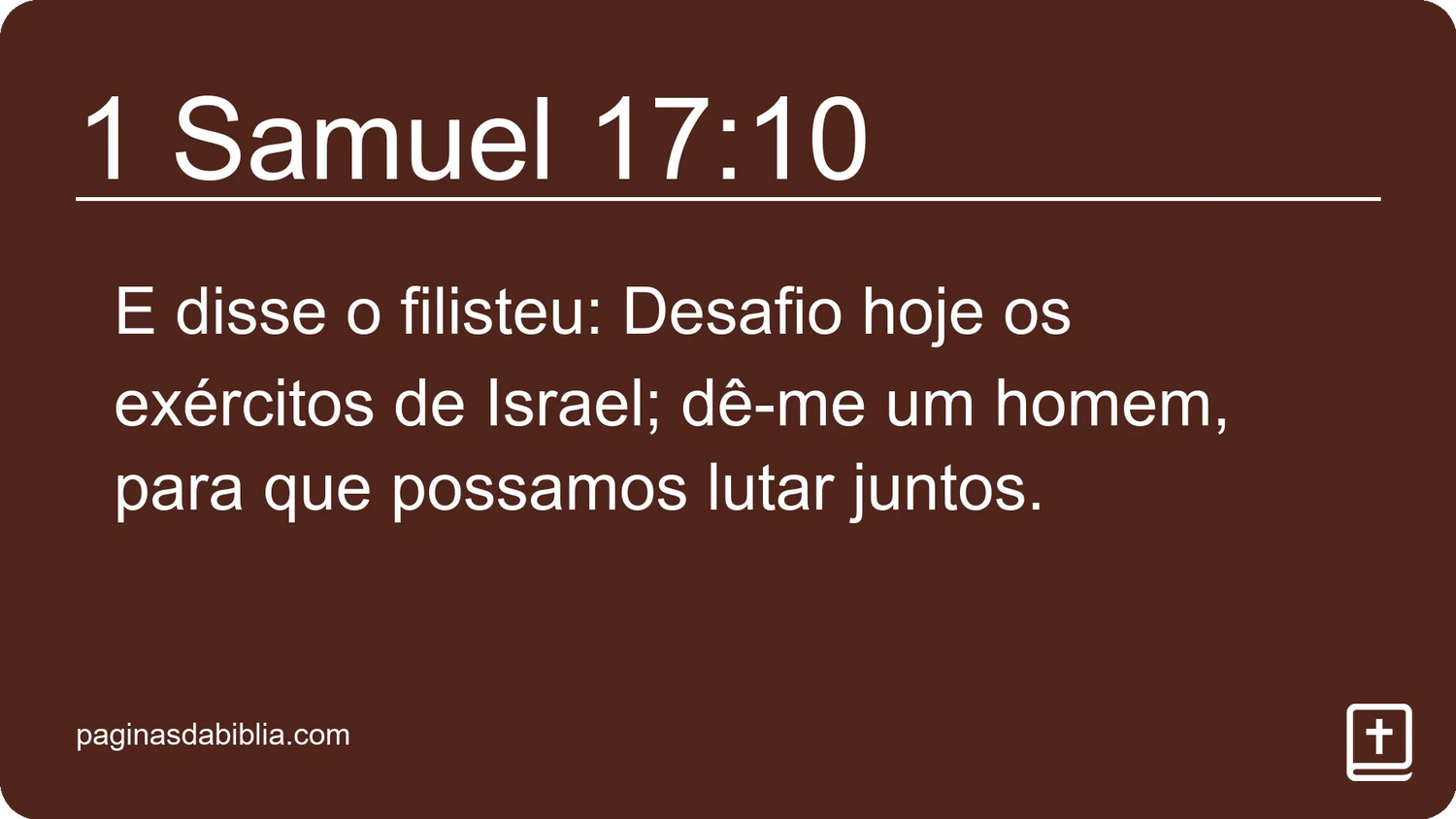 1 Samuel 17:10