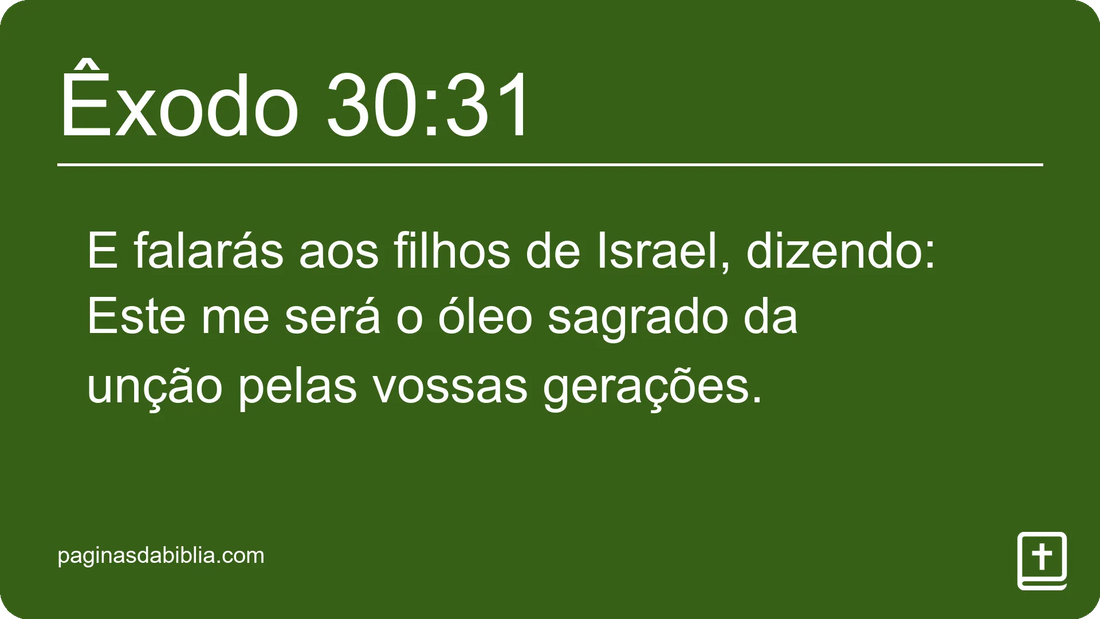 Êxodo 30:31