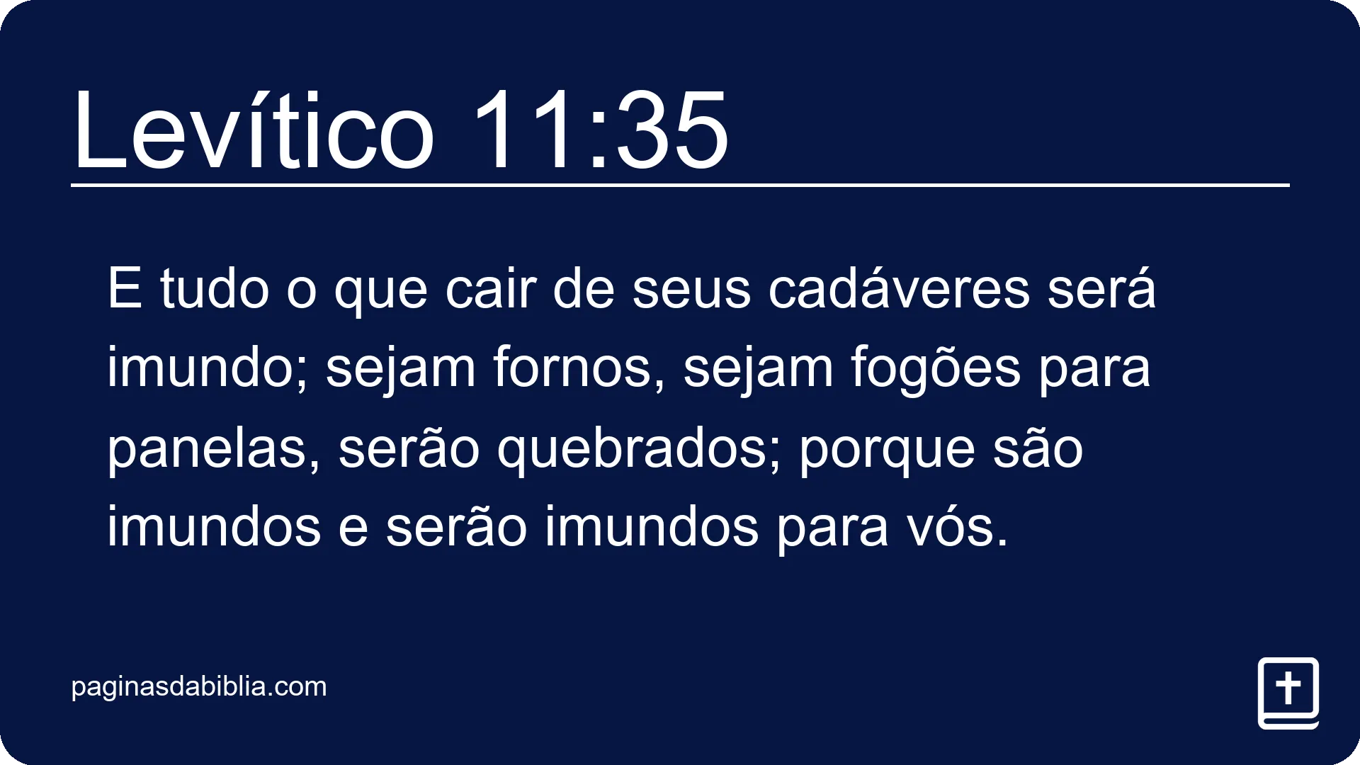 Levítico 11:35