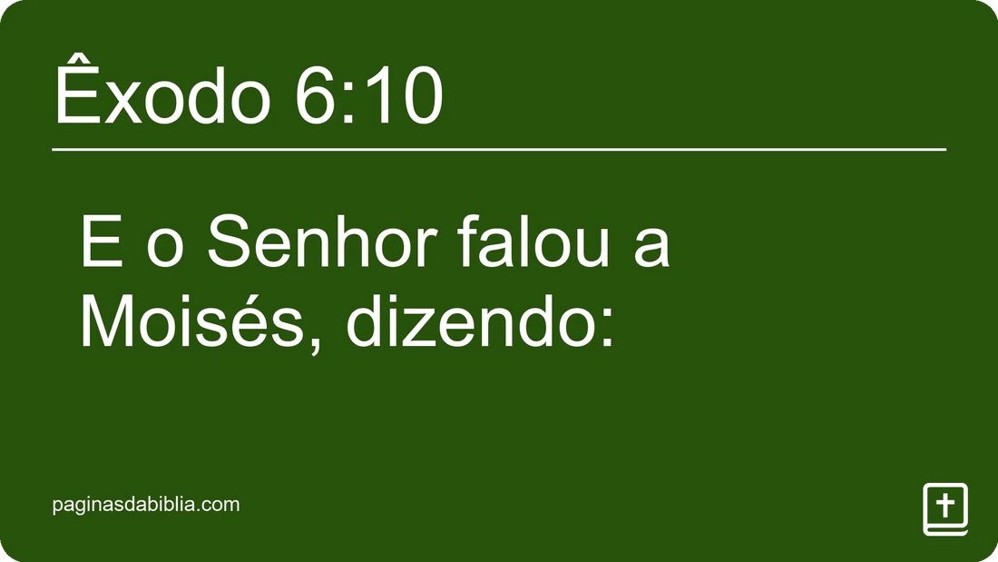 Êxodo 6:10