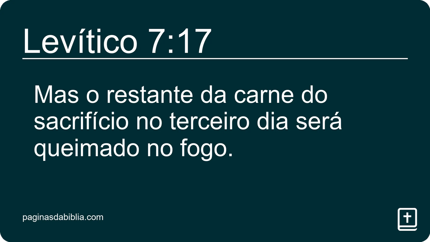 Levítico 7:17