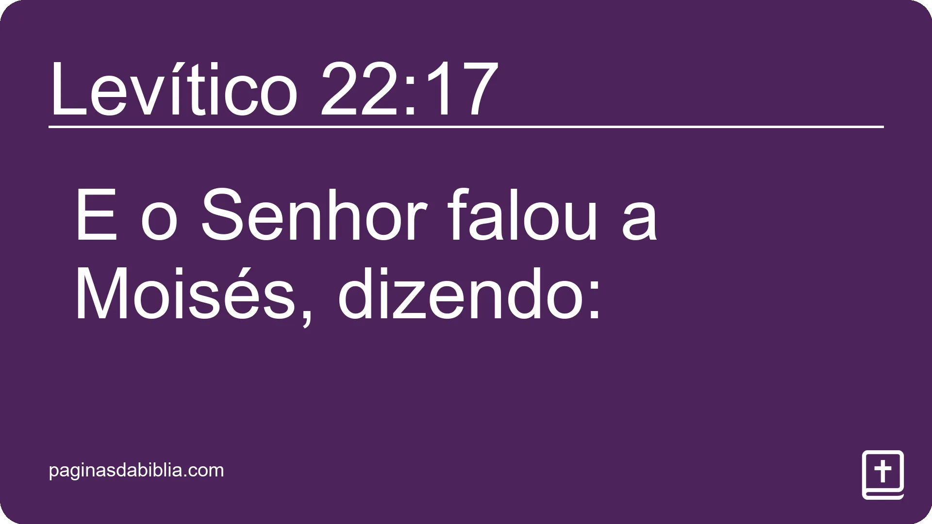 Levítico 22:17