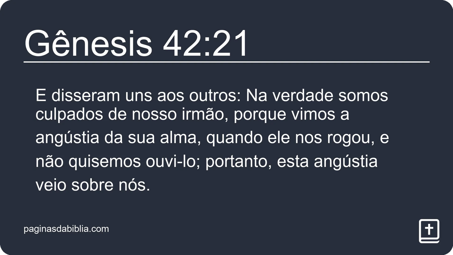 Gênesis 42:21