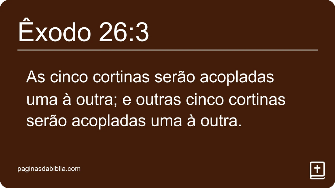 Êxodo 26:3