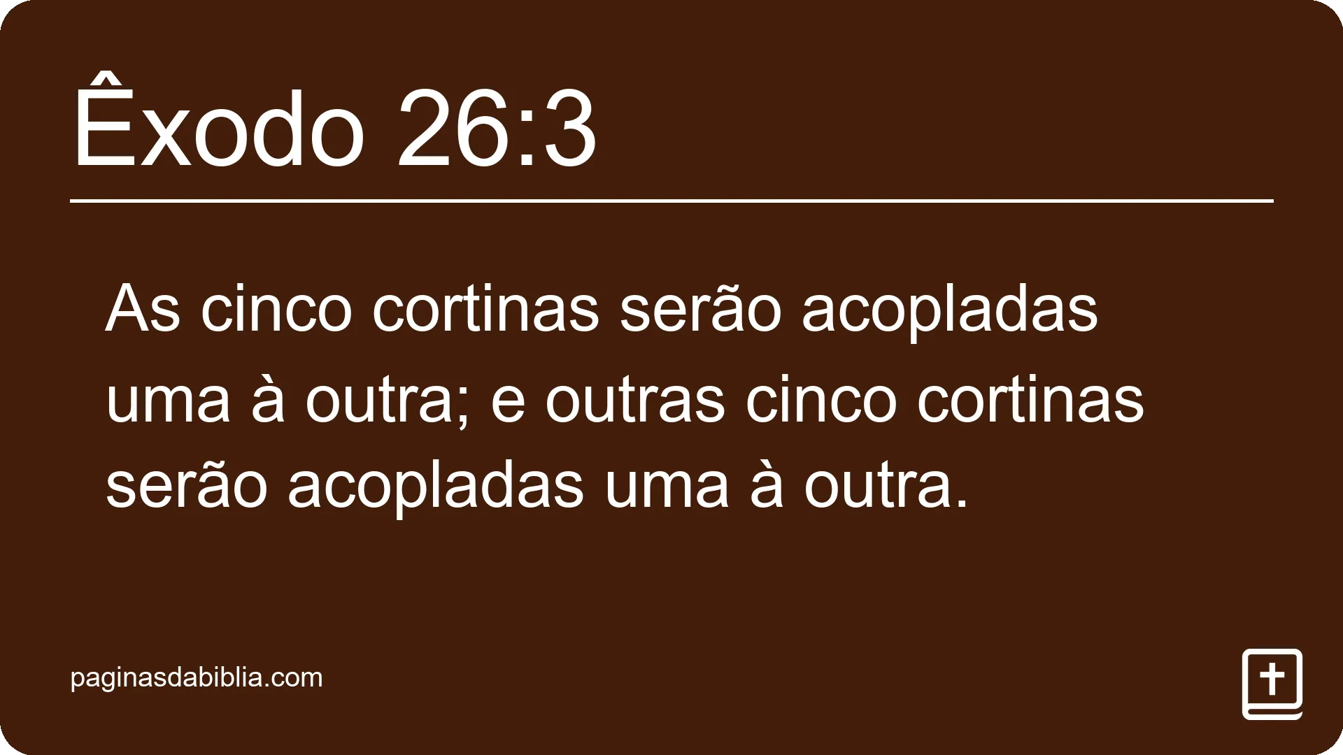 Êxodo 26:3