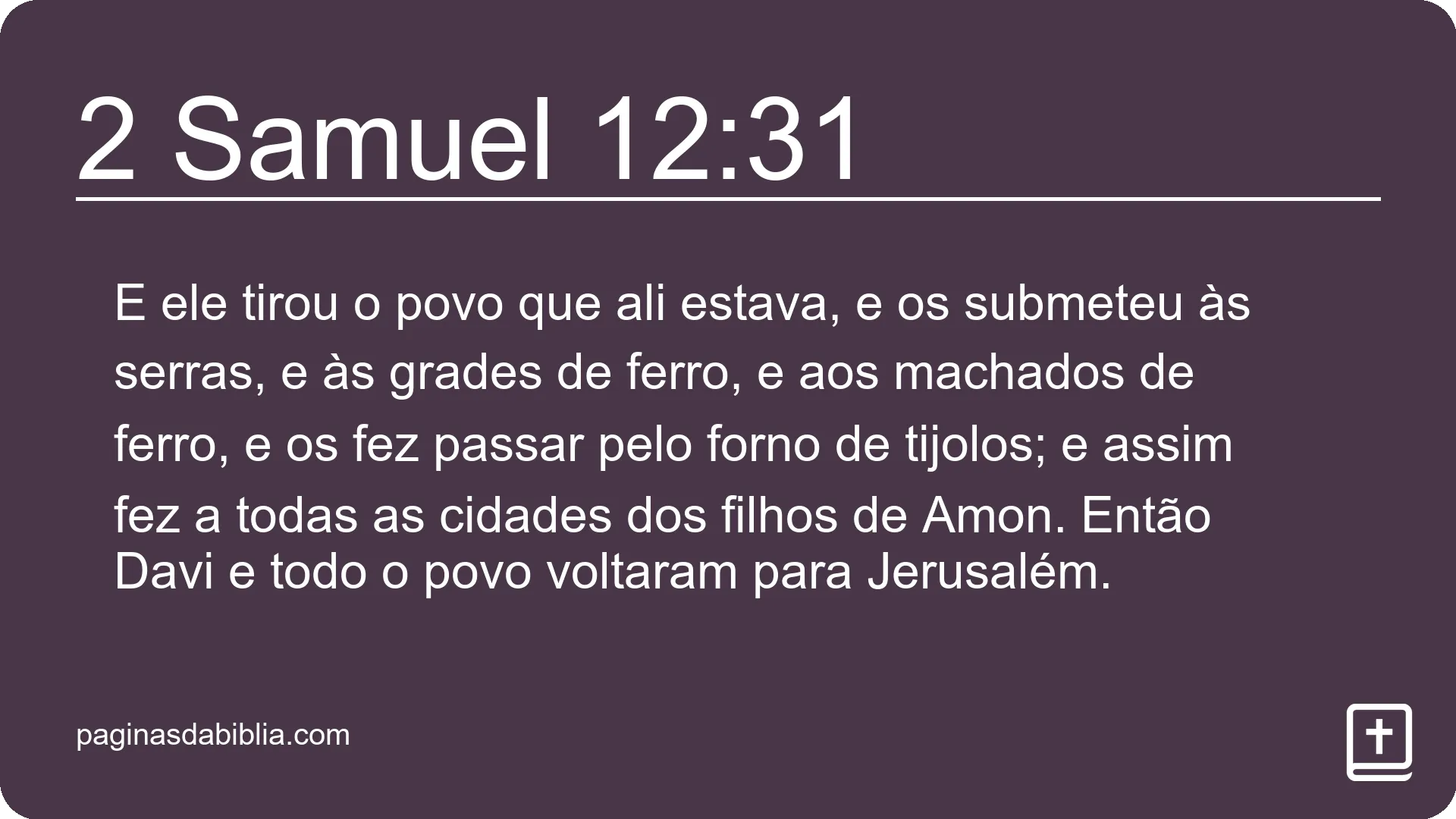 2 Samuel 12:31