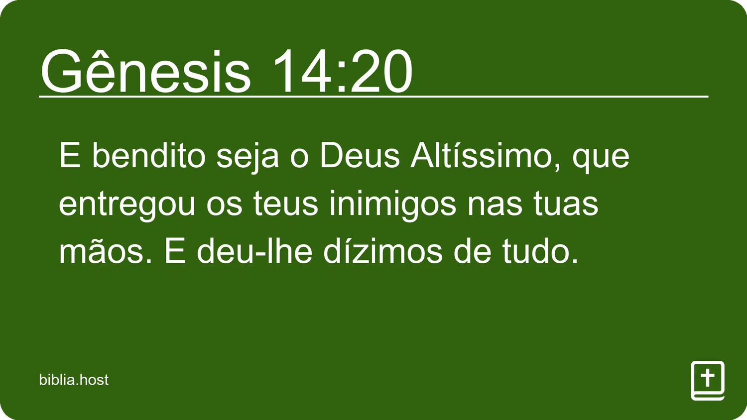 Gênesis 14:20