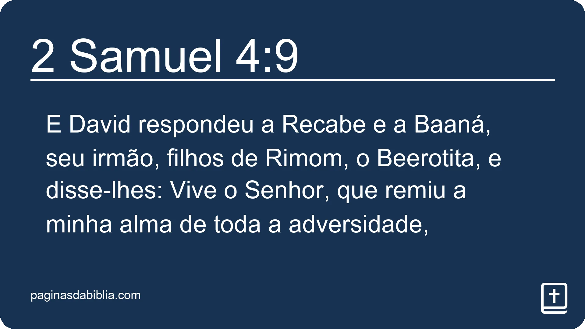 2 Samuel 4:9