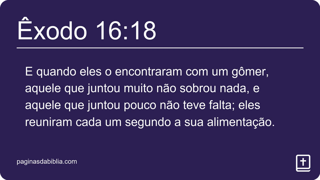 Êxodo 16:18