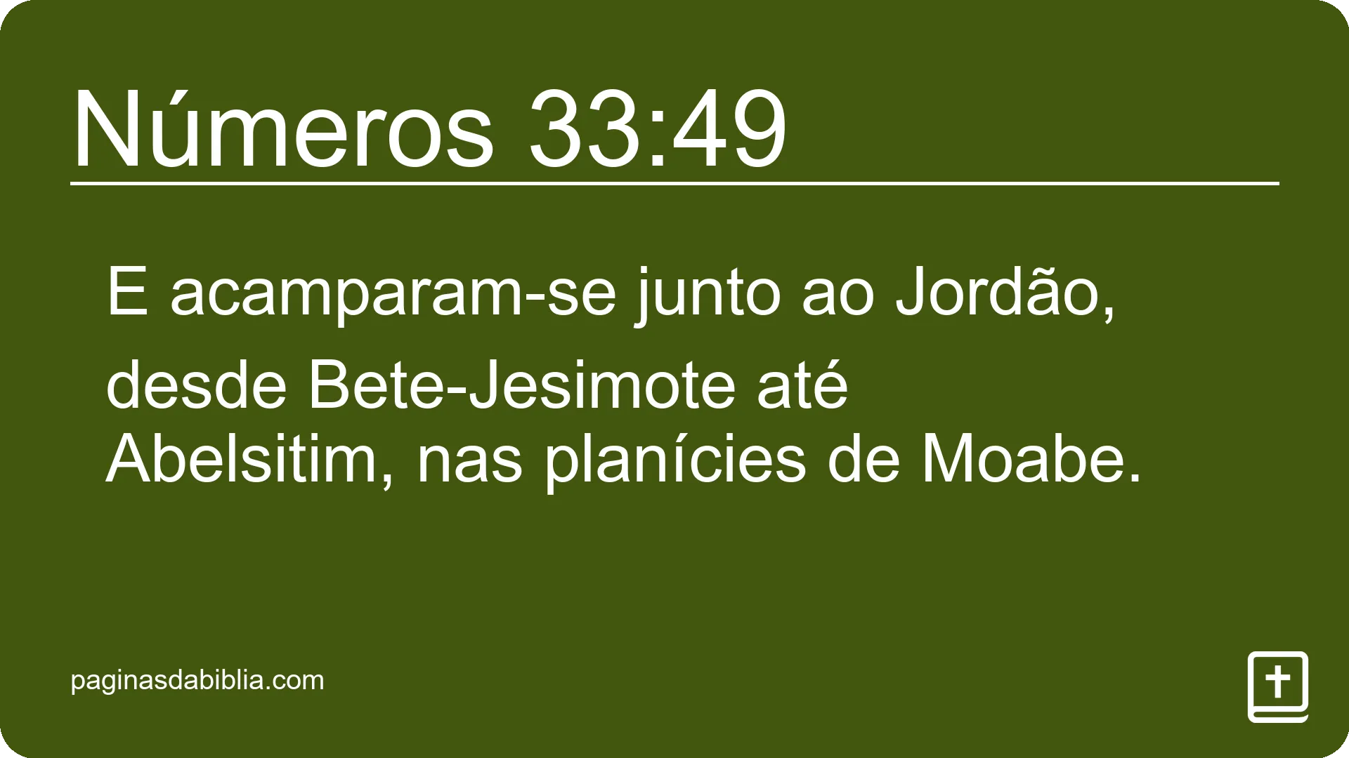 Números 33:49