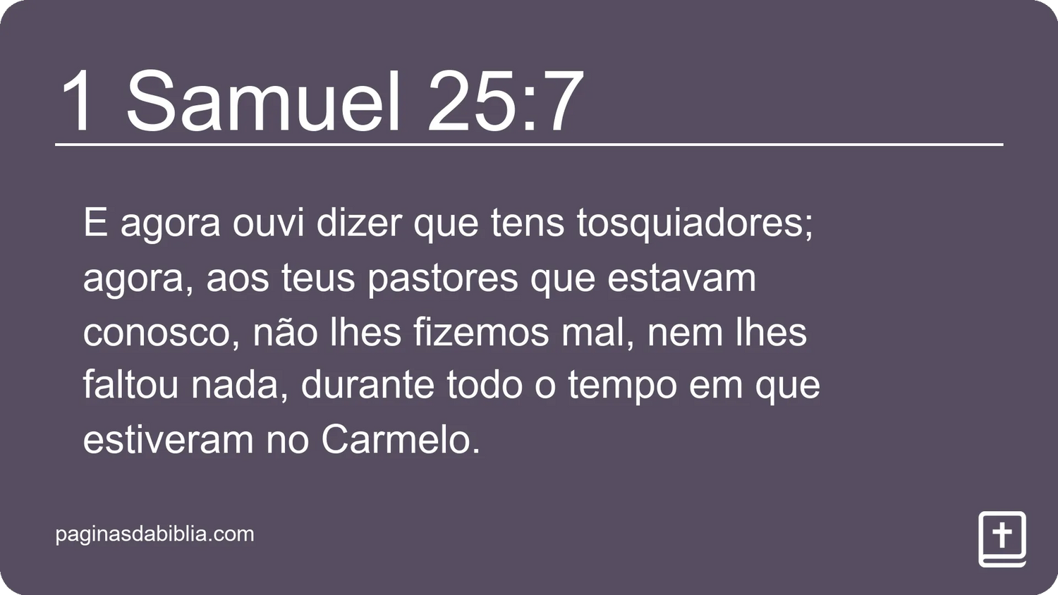 1 Samuel 25:7