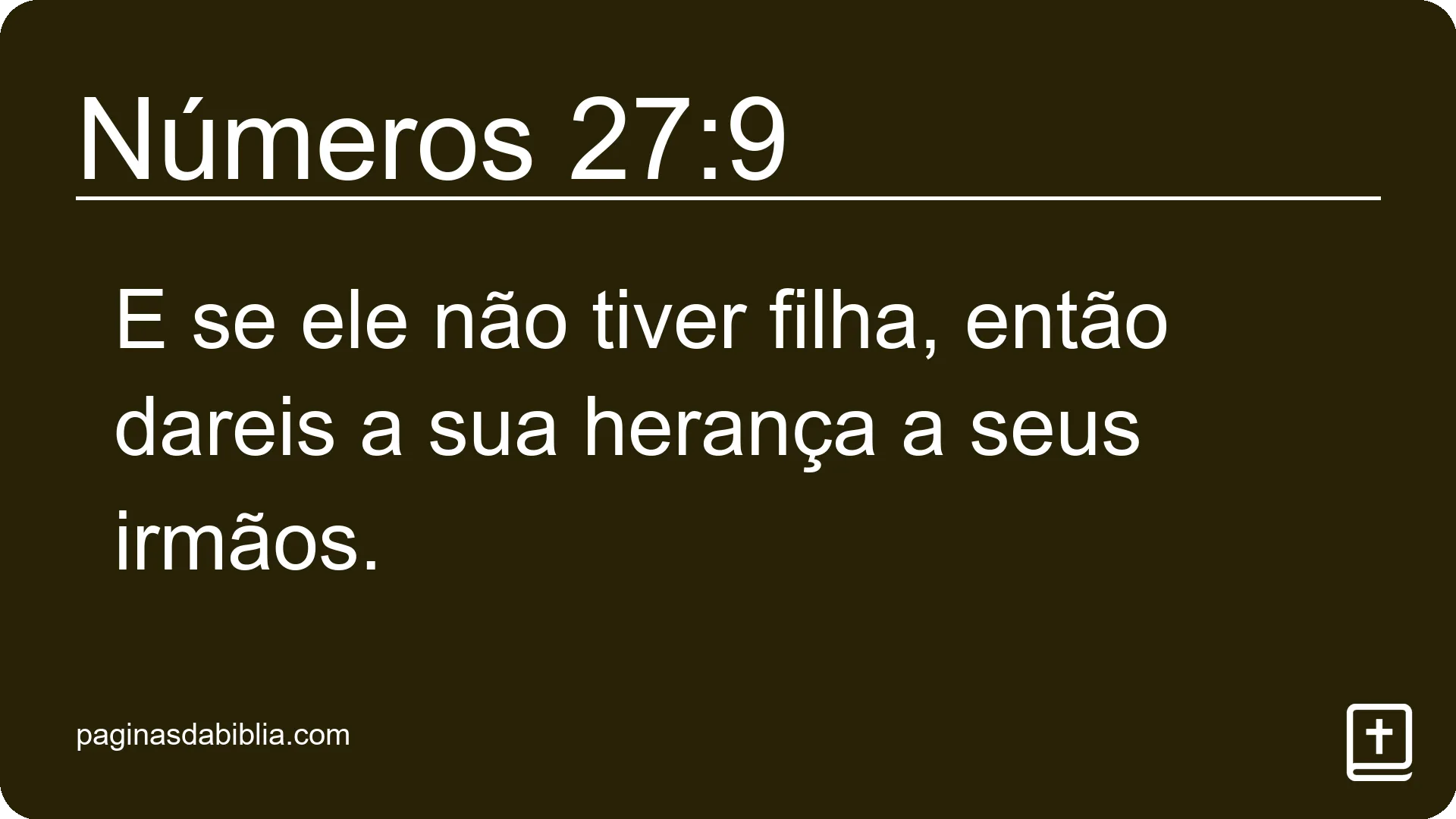 Números 27:9