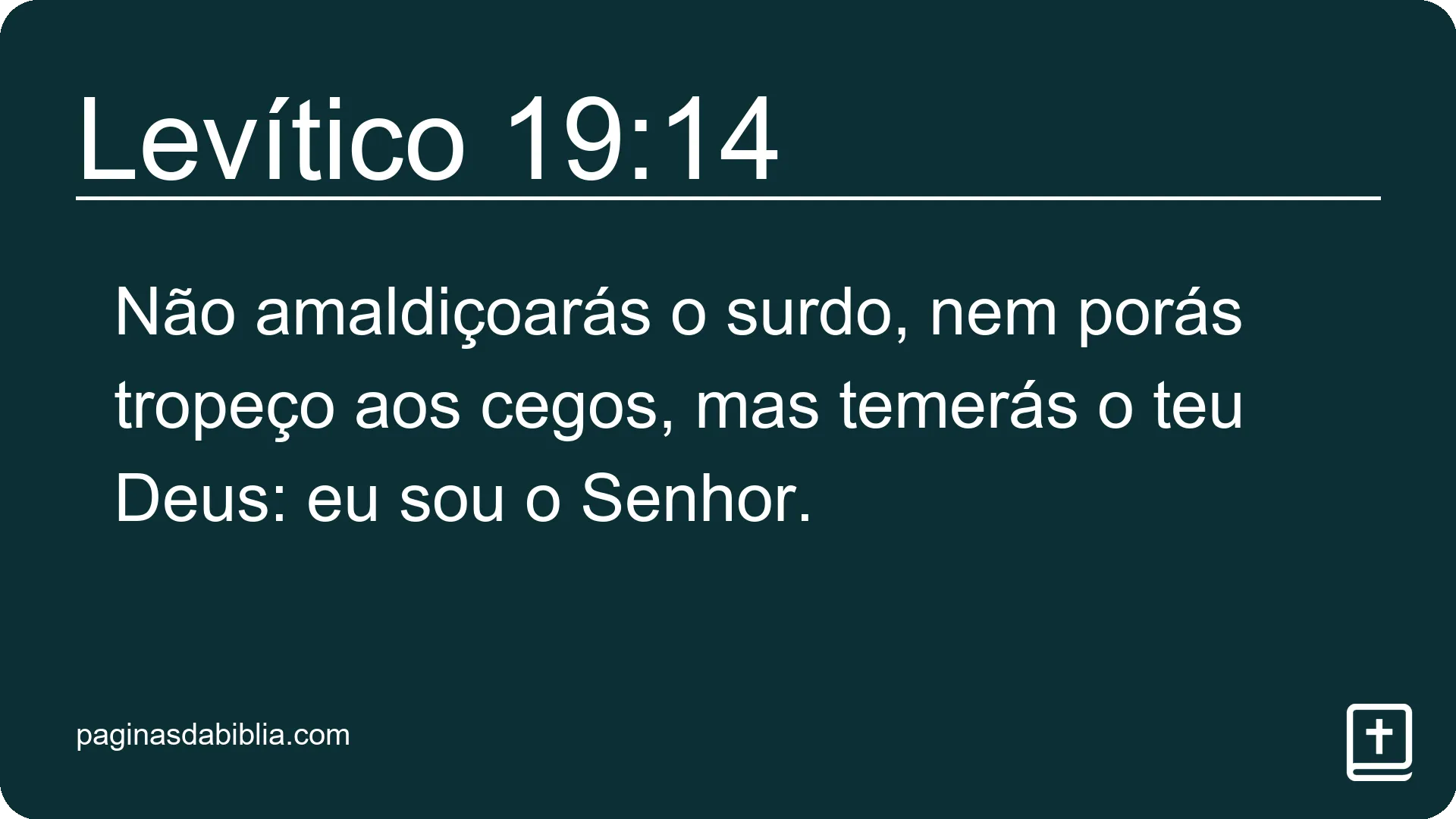 Levítico 19:14