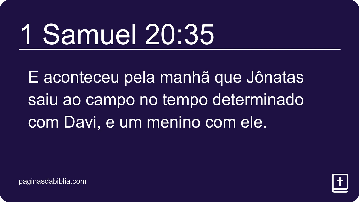 1 Samuel 20:35