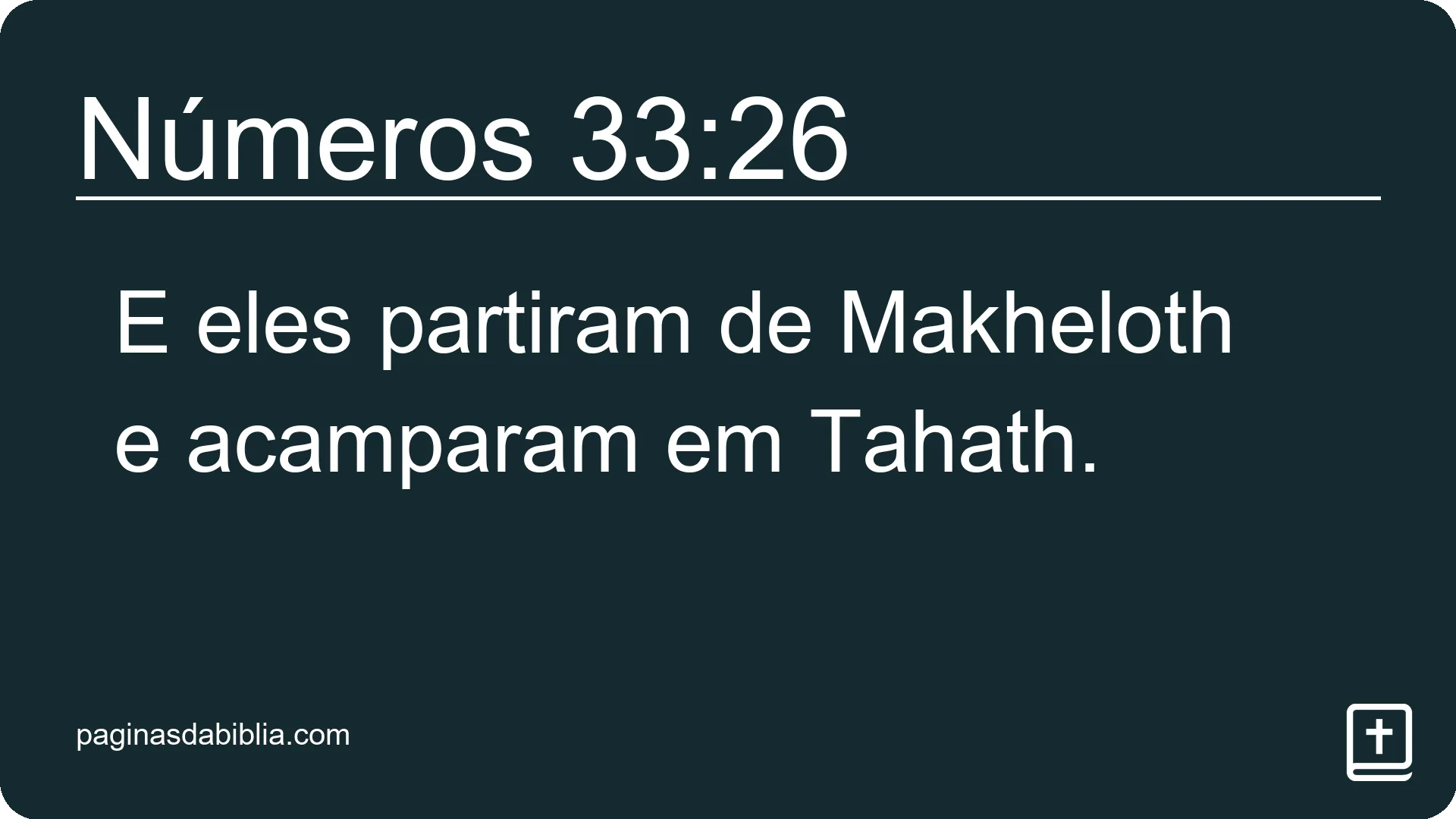 Números 33:26