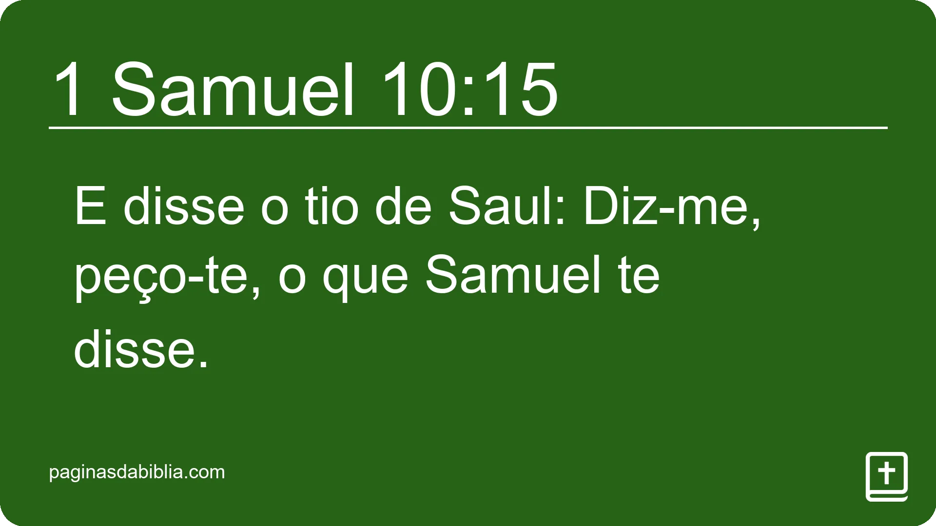 1 Samuel 10:15