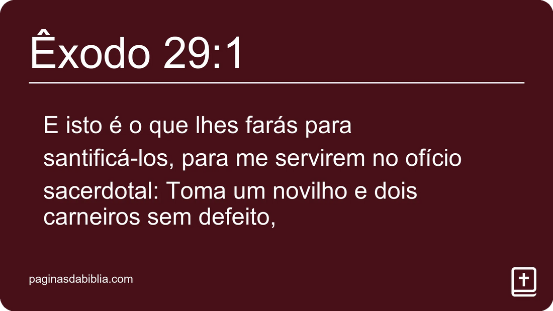 Êxodo 29:1