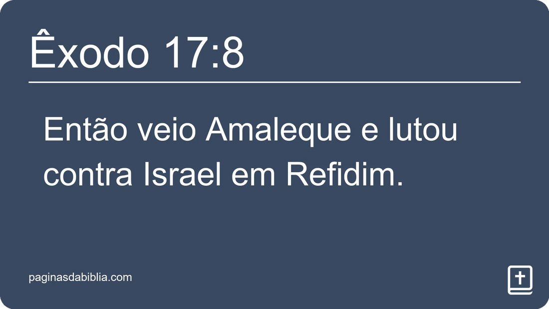 Êxodo 17:8