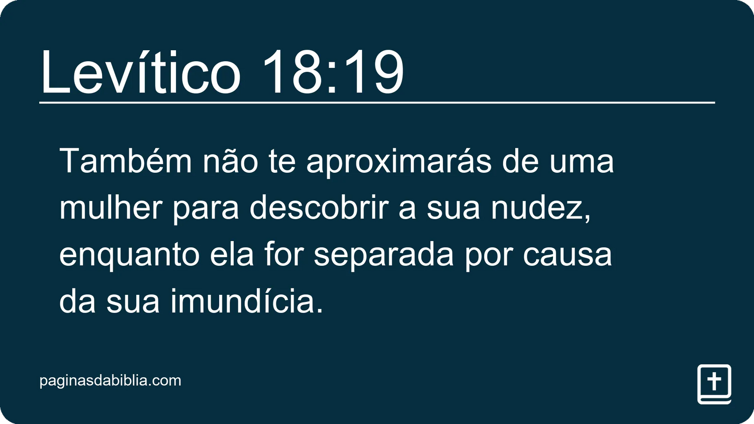 Levítico 18:19