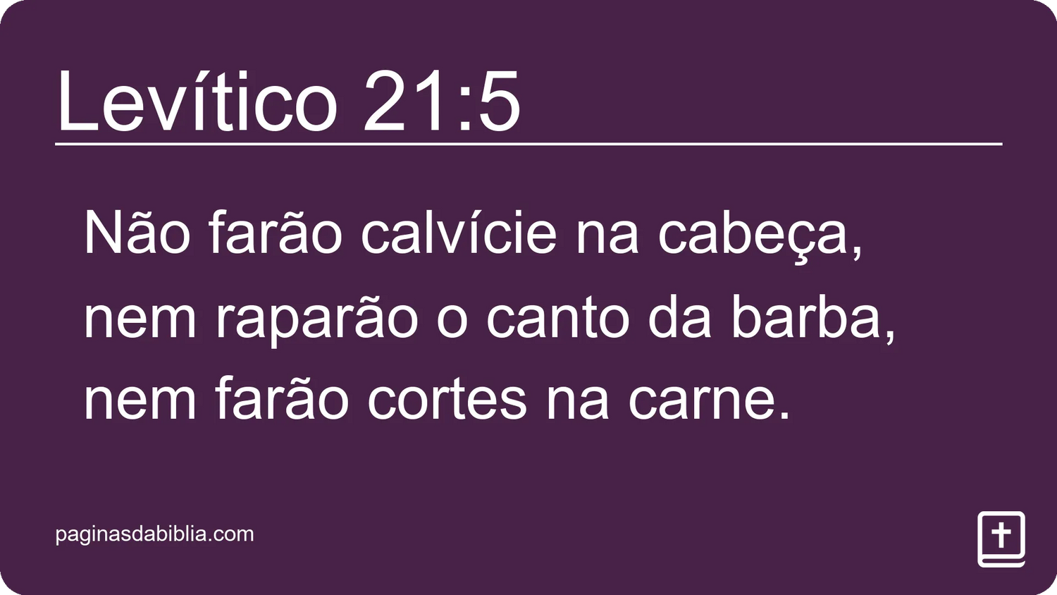 Levítico 21:5