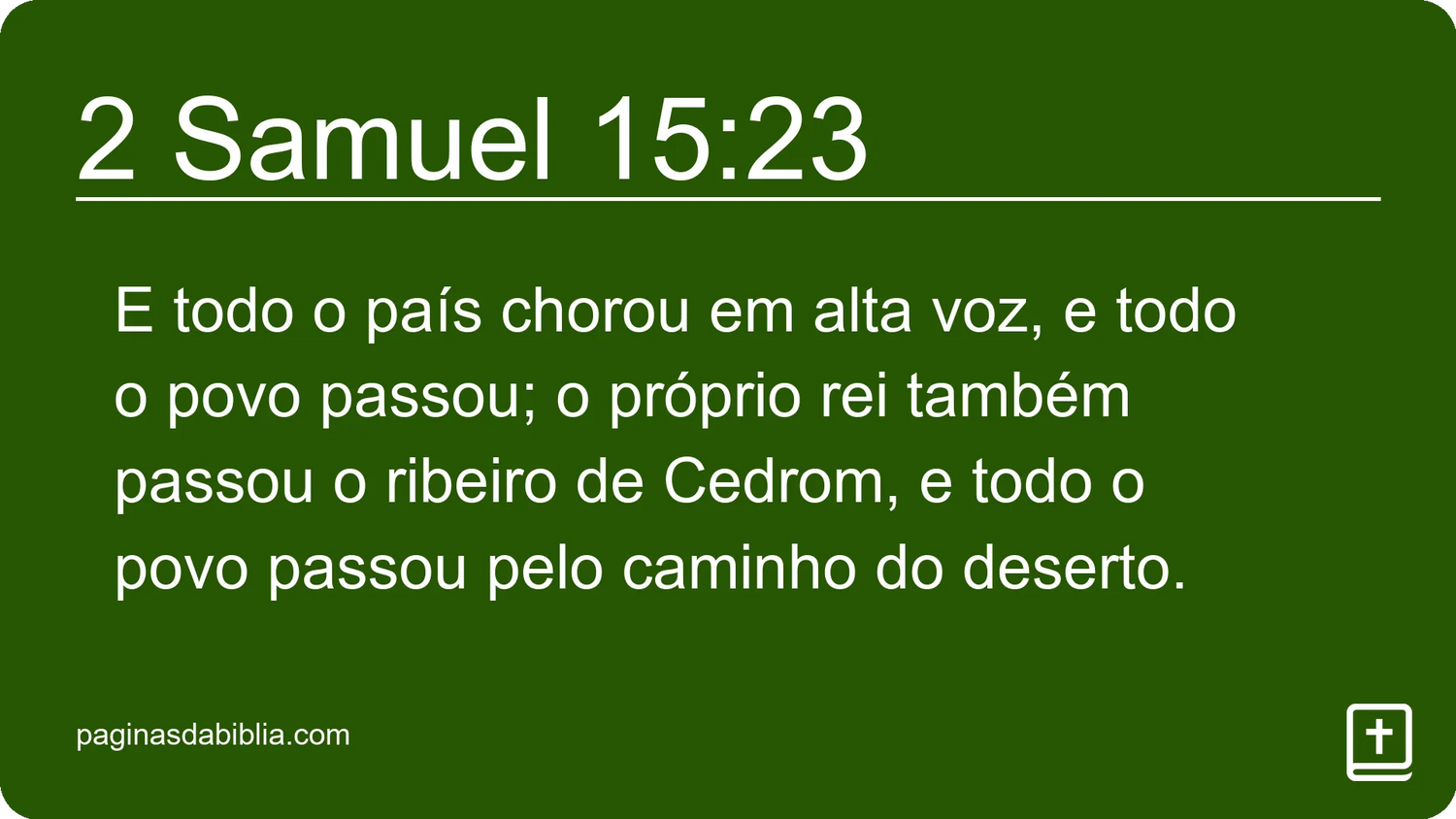 2 Samuel 15:23