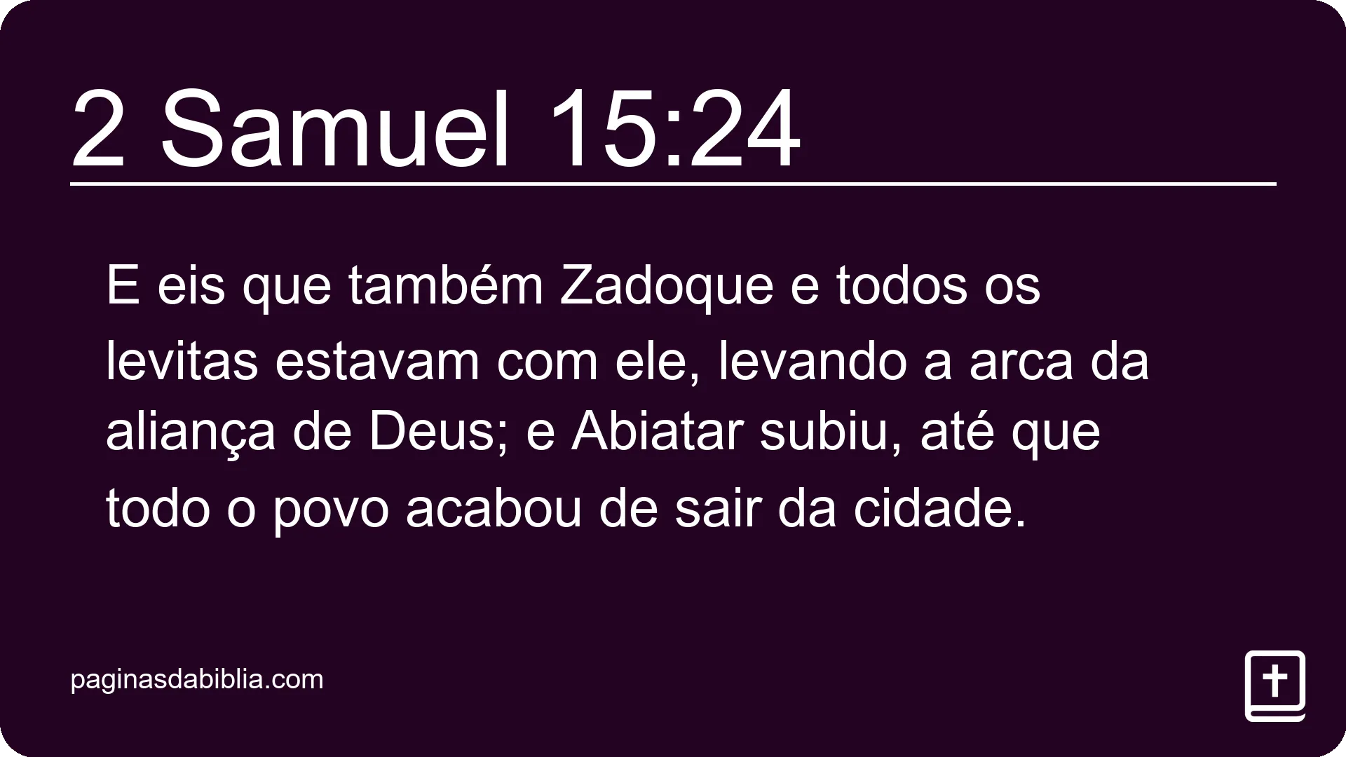 2 Samuel 15:24