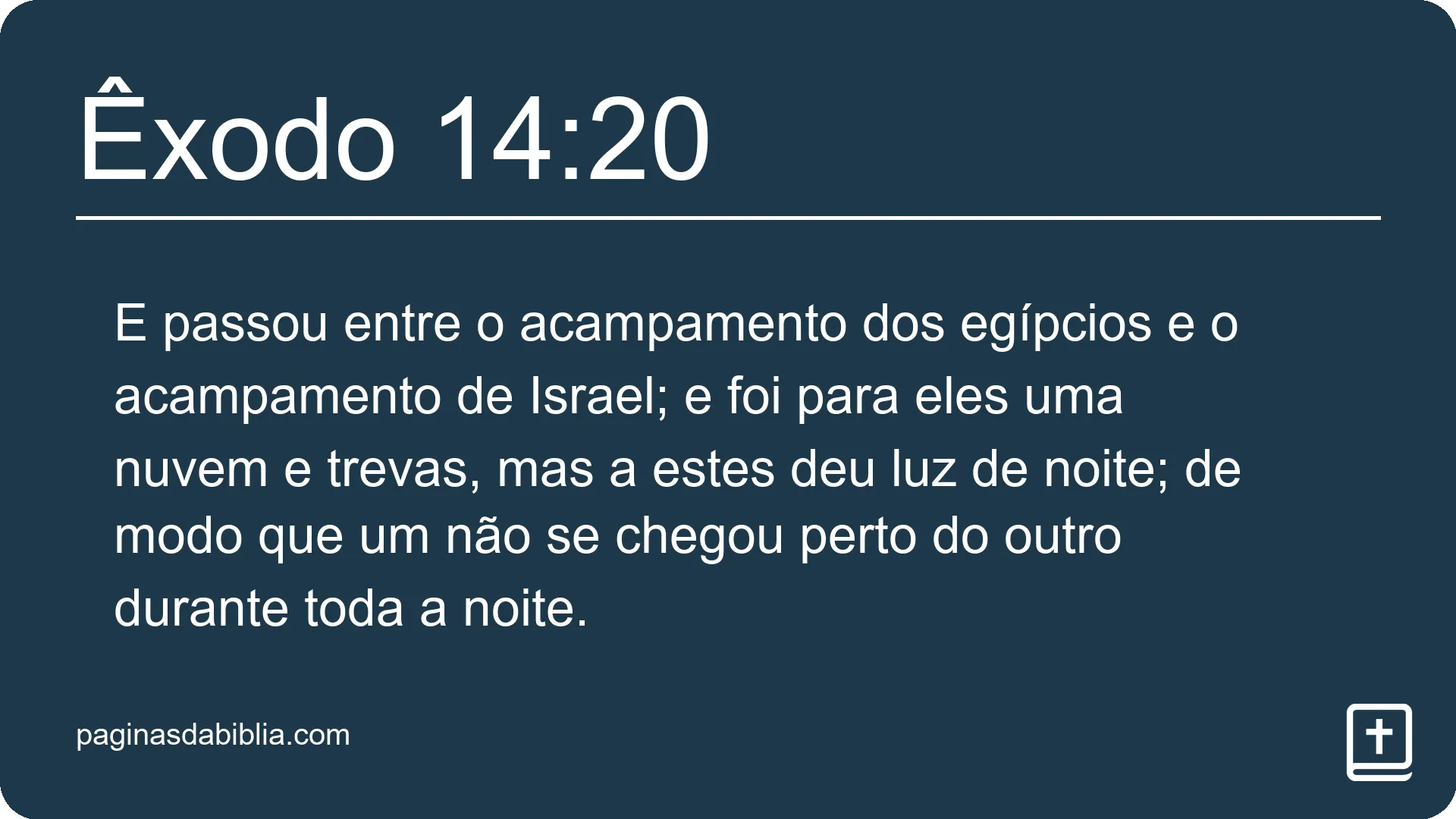 Êxodo 14:20